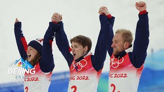 United States wins stunning gold medal in mixed team aerials  Winter Olympics 2022  NBC Sports [upl. by Arrak]