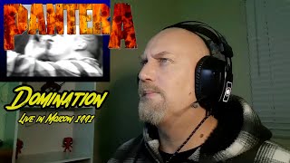 Reaction Video Pantera  Domination Live in Moscow 1991 [upl. by Ltihcox685]