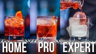 How To Make a Negroni Cocktail Home  Pro  Expert [upl. by Hellman]