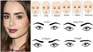 Perfect Eyebrow Shapes For Your Face  Types Of Eyebrow Shapes [upl. by Fadden]