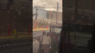 Amtrak Acela train arriving at Washington DC Union station [upl. by Karlan]