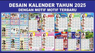 DESAIN KALENDER TAHUN 2025 FORMAT CORELDRAW [upl. by Nosredneh280]