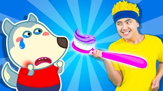 Brush Your Teeth  Wolfoo Song  Nursery Rhymes and Kids Songs [upl. by Cirad7]