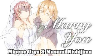 Marry You  Minene Uryu amp Masumi Nishijima AMV [upl. by Ainslee]