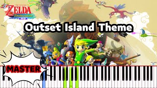 Outset Island Theme  Zelda  The Wind Waker  Piano Tutorial  Synthesia [upl. by Lindeberg]