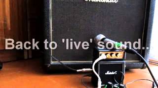 Marshall MS2 master volume ext cab mod  Alter Bridge riff [upl. by Anestassia]