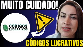 CÓDIGOS LUCRATIVOS É GOLPE 🚫CUIDADO⛔ Código Lucrativo FUNCIONA App Códigos Lucrativos PAGA [upl. by Eniamsaj]