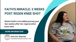 Faiths Miracle 2 Weeks Post Regen Knee Shot [upl. by Cherrita]