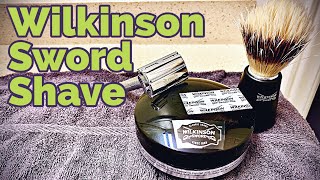 Simplexity 05 Safety Razor Shave using a full Wilkinson Sword set for the last time [upl. by Ahsilyt]