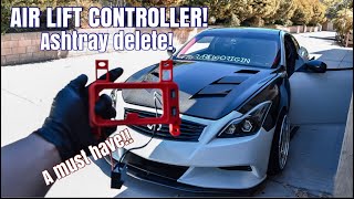 G37 Coupe Air Lift Controller  Ashtray Delete [upl. by Onavlis281]