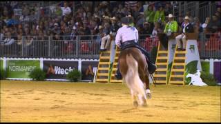 Finale de reining des JEM 2014  la prestation de laméricaine Mandy Mccutcheon [upl. by Philbert]