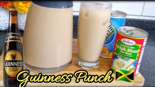 How to make Jamaican Guinness PunchGuinness amp Irish Moss Punch RecipeEasy Stamina Guinness Punch [upl. by Ettenav]