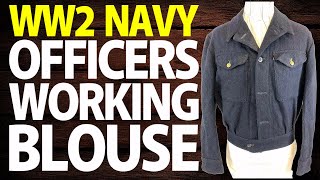 WW2 Canadian British RN RCN Navy Officers Working Dress Blouse Battledress S 10 History Uniforms [upl. by Margy]