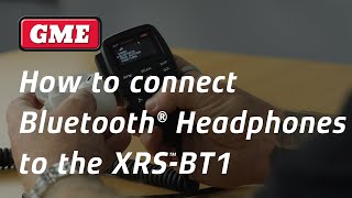 How to connect Bluetooth® Headphones to the XRSBT1 [upl. by Alimat186]