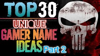 Top 30 Unique Gamer Name Ideas  Cool amp Unique names for FREEFIRE and pubg  AxomGamer [upl. by Dnivra866]