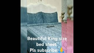 King size bed sheet wholesale price only my channel please order my comment box 🎁🎁🙏🙏🙏 [upl. by Kaitlin]