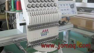 Tajima TEHXC 1501  Embroidering Machine wwwjomaqcom [upl. by Anovahs]