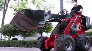 MS320L 135 HP 665 Kg Mini Stand On Skid Steer Track Loader [upl. by Loris305]