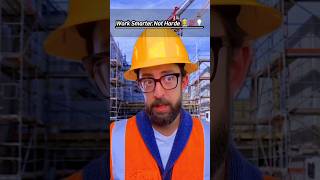 Work Smarter not harde👷💯💡 workers job work construction smart viralvideo shorts [upl. by Oniotna827]