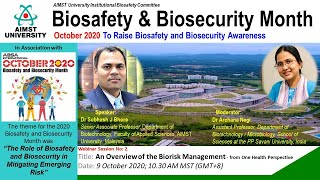 Biosafety amp Biosecurity Month Webinar Series Session 2 [upl. by Enneicul]