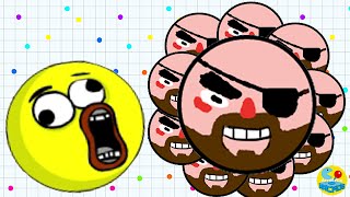 Agario Mobile Trolling And Sad Ending Premium Pirate Skin Agario Funny Moments [upl. by Abbotsen]