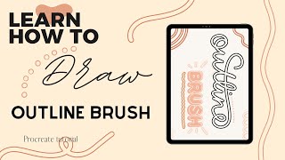 Procreate Tutorial How to Create a Outline Brush 🖌 [upl. by Lika]