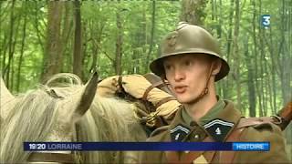 Reconstitution historique Huberbusch 2017  Reportage France 3 Lorraine  1920 du 2 juillet 2017 [upl. by Yelha284]