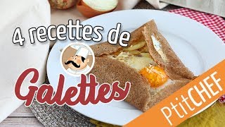 4 recettes de garnitures pour vos galettes bretonnes  Ptitchefcom [upl. by Aizirk802]