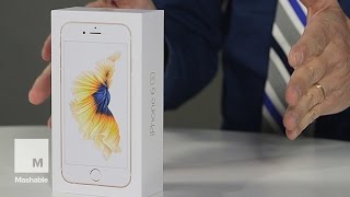 iPhone 6S Unboxing  Mashable Tech [upl. by Arbuckle]