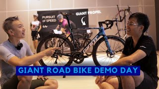 Giant Bike Demo Day at Shimano Cycling World  Giant Propel 2023 amp Giant TCR 2023 [upl. by Solohcin]