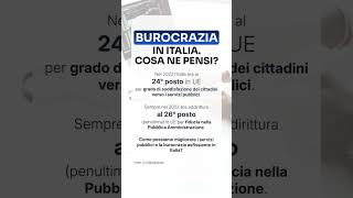 Sei soddisfatto dai servizi pubblici 🇮🇹 amministrazione pubblica italia burocrazia [upl. by Alliuqet]