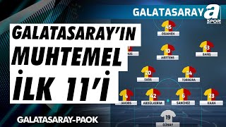 Galatasarayın Paok Karşısındaki Muhtemel İlk 11i  A Spor  Son Sayfa  25092024 [upl. by Yona640]