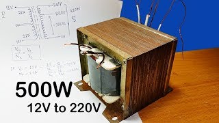 How to calculating turns and voltage of transformers for inverter 12V to 220V 500W part 1 [upl. by Terces]