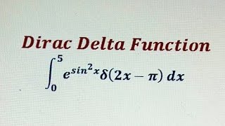 How to evaluate integrals involving Dirac Delta Function  Problem 1 [upl. by Trebron]