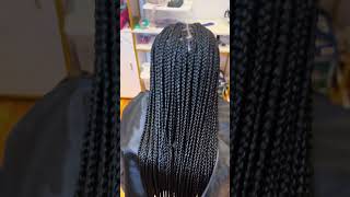 Medium Knotless braids fyp knotlessbraids mediumknotlessbraids njbraider newjersey [upl. by Annek]