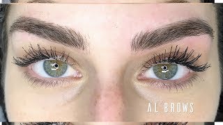 MICROBLADING EYEBROWS Entire Process  Before and After [upl. by Giacinta]