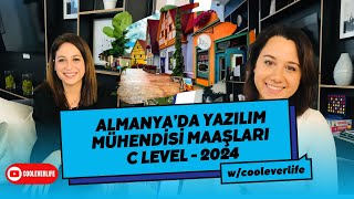 Almanyada Yazılım Mühendisi Maaşları  C Level 2024 [upl. by Anerok224]