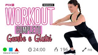 Gambe Toniche e Glutei Sodi Allenamento Completo Con Esercizi Per Gambe E Glutei Senza Salti [upl. by Perla]