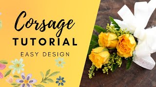 How to make a corsage  EASY [upl. by Notselrahc]