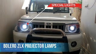 Bolero ZLX Projector HeadLamps Review Special light [upl. by Ahcmis]