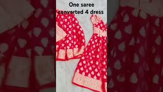 One saree converted 4 dressstichting plzsubscribemychannel [upl. by Acemahs]