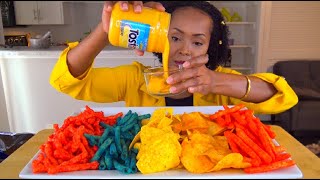 ASMR CHIPS VARIETY  HOT CHEETOS  TAKIS  LAYS  DURRITOS  اكل انواع مختلفة من الشيبس [upl. by Nettirb]