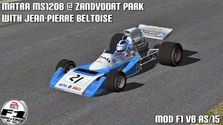 F1C Matra MS120B  Zandvoort with JeanPierre Beltoise 60FPS  Mod VB F1 AS15 HD [upl. by Senecal]