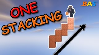 How to ONE STACK in Minecraft  BAS Staircase Bridging [upl. by Kier]