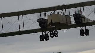 2024 09 14 Caproni Ca3 landing at Nervesa after Jesolo air show [upl. by Hnamik]