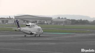 Sikorsky S76 MJCBC  Beautiful start up and Departure  Gloucestershire Airport [upl. by Abbottson227]