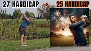 What 25 Handicap Golf Actually Looks Like  Breaking 100 and Lowering Our Handicap [upl. by Wally]