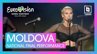 Natalia Barbu  In The Middle  Moldova 🇲🇩  National Final Performance  Eurovision 2024 [upl. by Adiuqram]