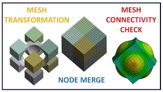 ✅ANSYS Mesh Export and Import Mesh Files Mesh Transformations Node Merge and Connectivity Check [upl. by Ardisj]