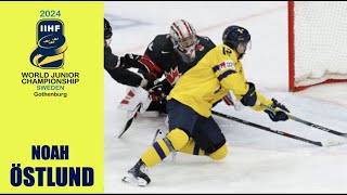 2024 WJC  Noah Östlund Highlights [upl. by Stiegler530]